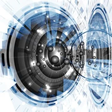 Futuristic Background Stock Illustration