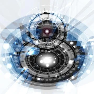 Futuristic Background Stock Illustration