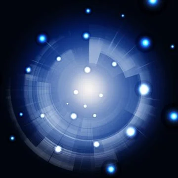 Futuristic Background Stock Illustration