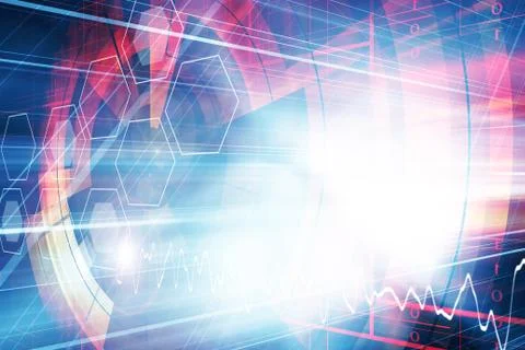 Futuristic Background Stock Illustration