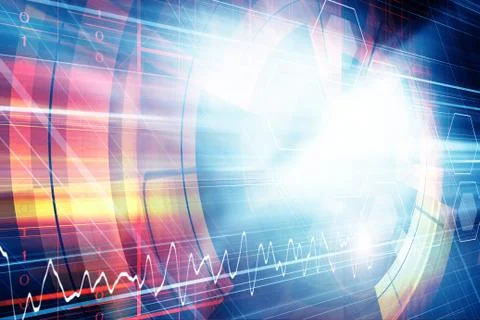 Futuristic Background Stock Illustration