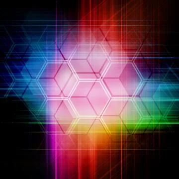 Futuristic Background Stock Illustration