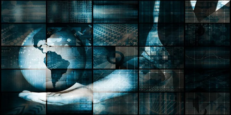 Futuristic Background 스톡 일러스트