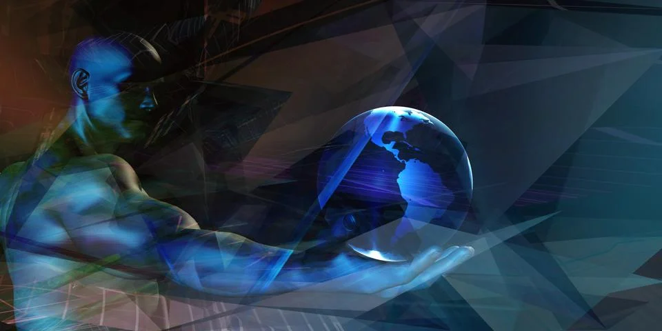 Futuristic Background Stock Illustration