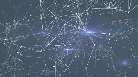 Futuristic background. Luminous points. Network operation. Business background Stock Footage 95448034