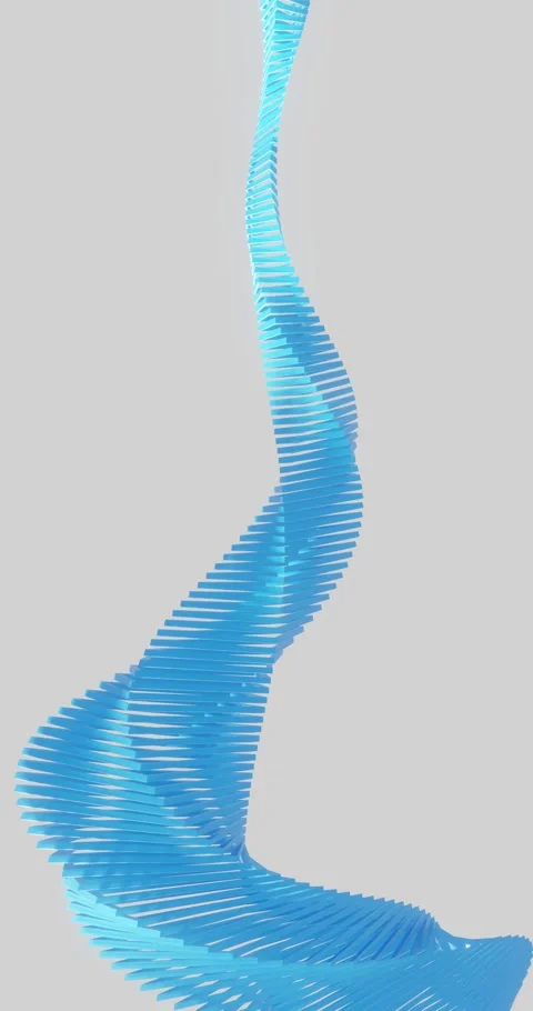 Futuristic background mechanically rotating geometric design 3d animation Stock Footage 220766320