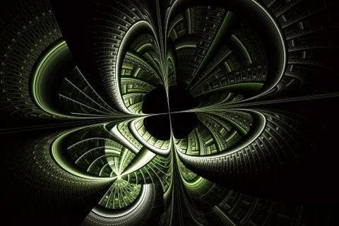 Futuristic background with optical illusion Stock Illustration