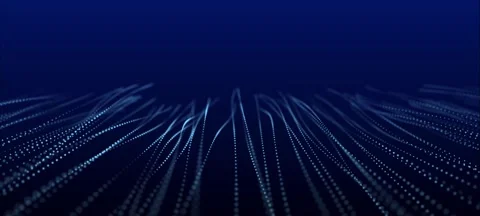 Futuristic background of points with a dynamic wave. Big data. Stock Footage 154768739