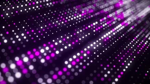 Futuristic background from purple shining dots. Abstract mesh background. B.. Illustrazione stock