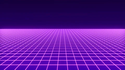 Futuristic background in retro style. Digital grid landscape of the 80s. 스톡 동영상 152883473