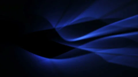 Futuristic background of soft blue light waves in abstract motion (FULL HD) Video stock 37225599