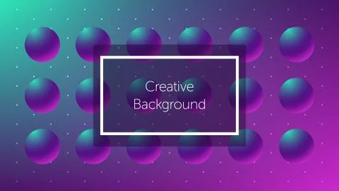 Futuristic background with sphere shapes Stock Illustration