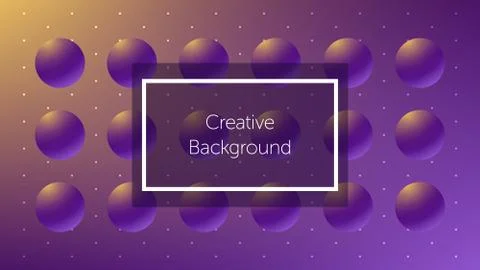 Futuristic background with sphere shapes Illustrazione stock