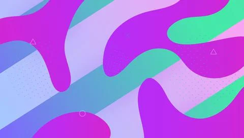 Futuristic Background. Technology Presentation. Pink Memphis Cov Stock Illustration