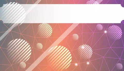 Futuristic background with triangles, line, circle, space for text. Modern de Stock Illustration