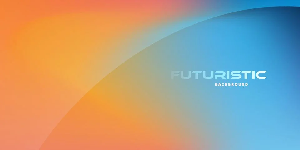 A futuristic background with a vibrant gradient of brown, orange, blue tone.. Stock Illustration