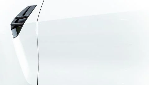 Futuristic background white mock up pattern concept of smooth metallic surfac Foto stock