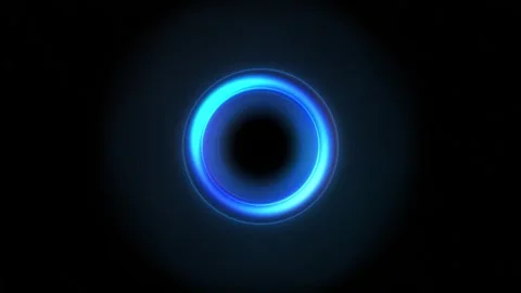 Futuristic Battery Charging Icon Animation, Neon HUD Interface Loop, UI Element Vídeos de archivo 334324355