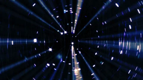 Futuristic beams of light rays floating  space black background Stock-Footage 333916959