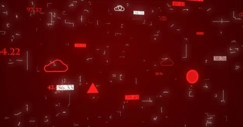 Futuristic Big Data Cloud BG.Stock market growth Transfer BG.Technology sto.. Stock Illustration