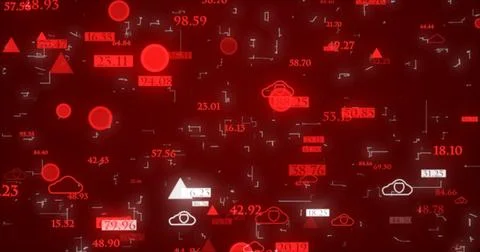 Futuristic Big Data Cloud BG.Stock market growth Transfer BG.Technology sto.. Stock Illustration