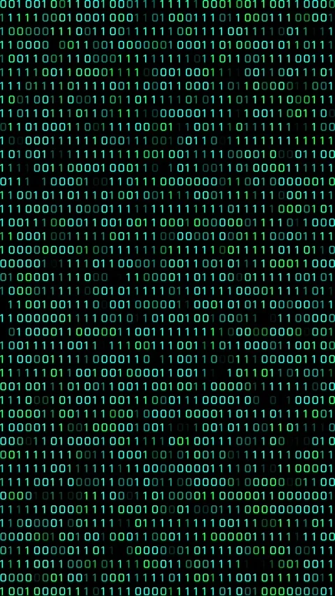 Futuristic Binary Code Matrix Rain Animation. Stock Footage 317302876