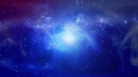 Futuristic binary cyberspace network background 스톡 동영상 229012624