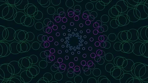 Futuristic bio-tech glowing network circle animation for data visualization.. Stock Footage 341059882
