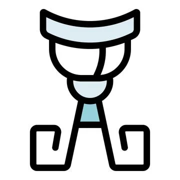 Futuristic bionic leg prosthesis enhancing mobility and support Stock Illustration