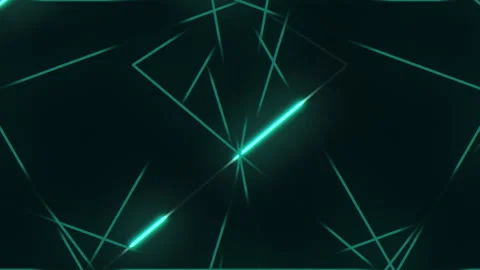 Futuristic black and blue triangular pattern with glowing blue triangles Stock Footage 278072063