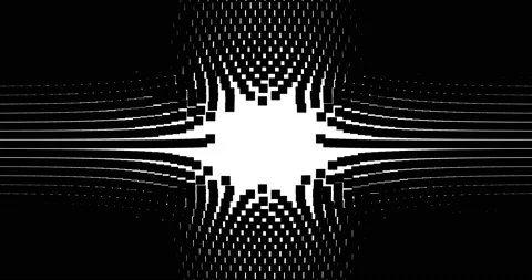 Futuristic black cubes on white background animation. Stock Footage 137159274