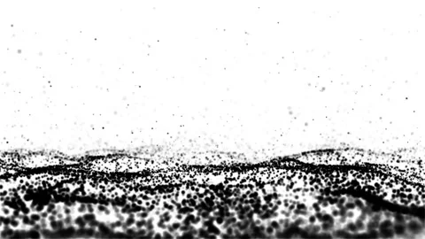 Futuristic black dots wave on white background. Digital technology black pa.. Stock Footage 295194502