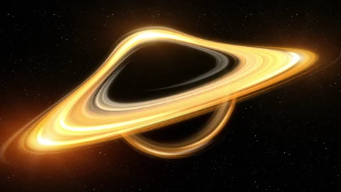 Futuristic Black Hole Simulation Stock Footage 243725528