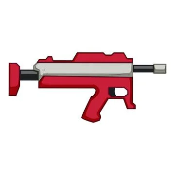 Futuristic blaster gun cartoon vector illustration Stock Illustration