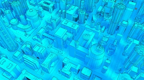 Futuristic Block (HD) Video stock 11068693