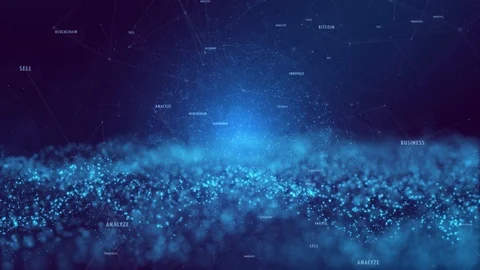 Futuristic blockchain cyberspace Stock-Footage 102289796