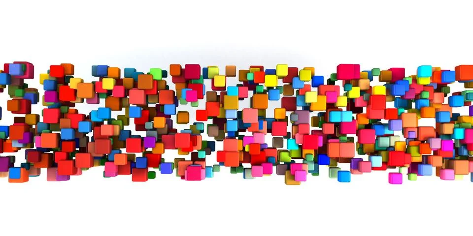 Futuristic Blocks Stock Illustration