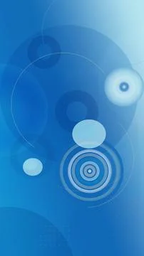 Futuristic blue abstract artwork with a soft target ring, layered halos, bo.. Stock Illustration