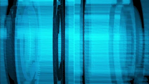 Futuristic Blue Abstract Technology Background with Geometric Patterns 库存影片 339273980