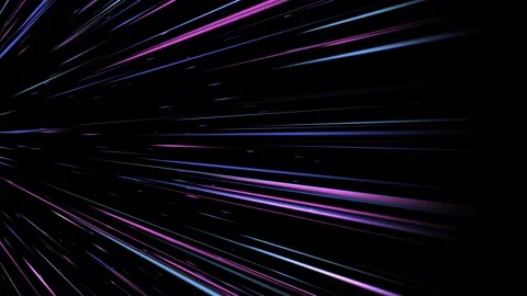 Futuristic blue and purple hyperspace light trails. 4K Video Stock Footage 340378168