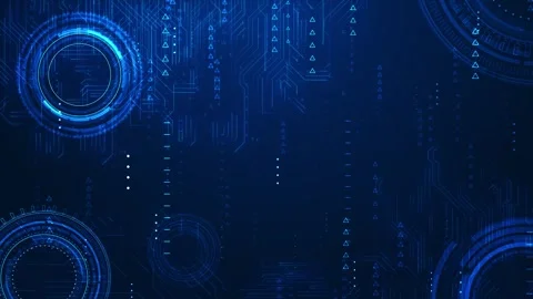 Futuristic blue Cybersecurity Digital information technology concept protection Stock Footage 333793997