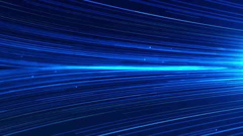Futuristic Blue Data Stream with Speed Light Trails Stock-Footage 341370040