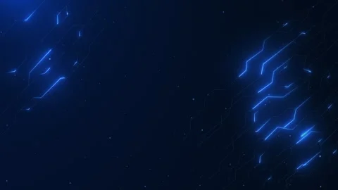 Futuristic blue digital circuit board with flowing data particles. Abstract.. Stock Footage 314274780