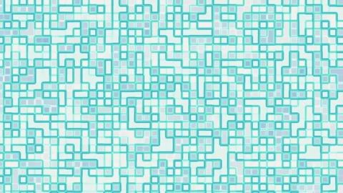 Futuristic Blue Digital Circuit Pattern Background with Geometric Square Lines Stock Footage 311037209