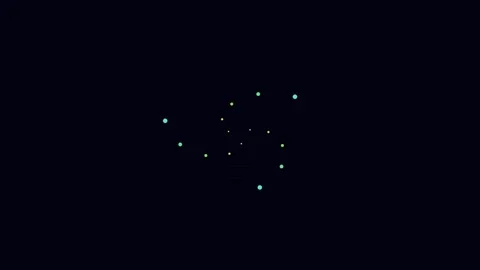 Futuristic blue digital data network visualization connecting nodes on blac.. Stock Footage 336837439