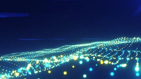 Futuristic blue dot background Stock Footage 302516368
