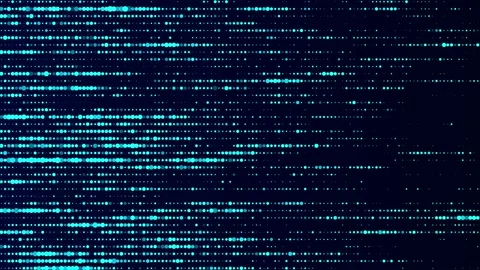 Futuristic blue dots background. Abstract glitch background. Corrupted code. Stock Footage 169799157
