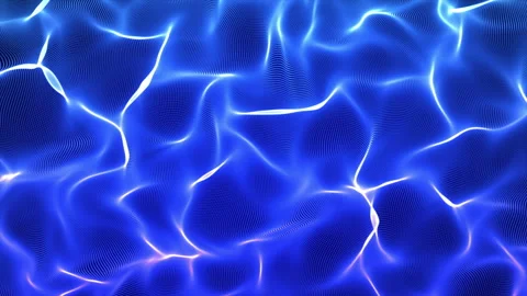 Futuristic Blue Energy Ripple Flow  Organic Video stock 331000029