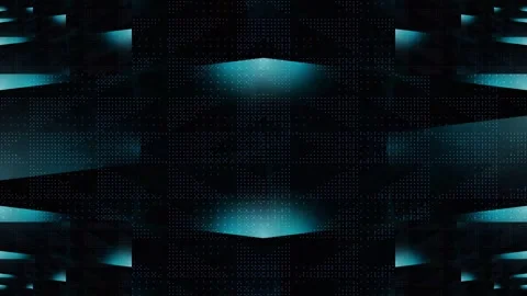 Futuristic Blue Geometric Motion Background 動画素材 338340657