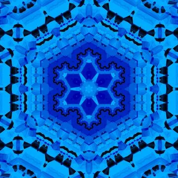 Futuristic blue geometric patterns for tech related sci fi background Illustrazione stock